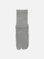 キッズ アメリブ無地足袋ショートソックス16~18cm グレーモク