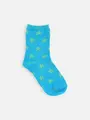 キッズ 星柄リンクスソックス16～18cm メイブルー