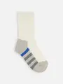 キッズ 足底の汚れが目立たないソックス16~18cm オフ+ブルー