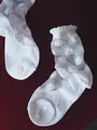 キッズ マーガレットシアーソックス19～21cm オフホワイト
