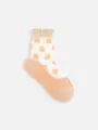 キッズ マーガレットシアーソックス19～21cm ベージュ