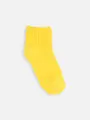 キッズ 蛍光リブショートソックス19〜21cm ブリリアントイエロー