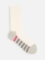 ジュニアサイズ 足底の汚れが目立たないソックス 22~24cm オフ+ピンク