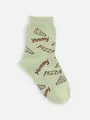 キッズ PIZZAソックス16〜18cm ダルミント