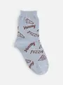 キッズ PIZZAソックス16〜18cm ダルサックス