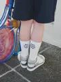 キッズ 今日のおやつは何?刺繍ソックス19~21cm オフホワイト