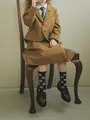 キッズ フラワーソックス19～21cm コン