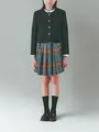 【ジュニアサイズ】表糸綿100で毛玉が出来にくい：リブハイクルーソックス22～24cm【刺繍対応】 クロ