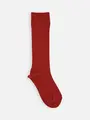 キッズ 表糸コットン100%で毛玉が出来にくい:リブハイソックス19~21cm【カスタム刺繍対応】 シュアカ