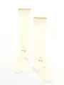 キッズ ピンドットラメチェリーオーバーニー19~21cm オフホワイト