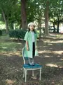 ジュニアサイズ 80デニールタイツ140～160cm【低身長さんにもおすすめ】 グレージュ