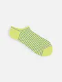 【定番】ボーダースニーカー用ソックス イエローグリーン