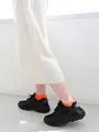 撥水アキレスガードスニーカー用ソックス オレンジ