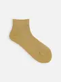 和紙長めスニーカー丈ソックス マスタード
