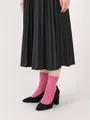 WOOL混アンゴラ無地ショートソックス ローズピンク