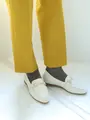 【最高級ウール】無地ソックス グレージュ