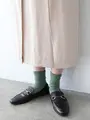 レーヨンシルクのふわふわショートソックス ラムネ