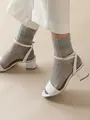 クレープショートソックス ダルミント