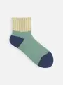 三面切替パイル起毛ルームソックス ミント