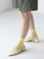 総メッシュショートソックス クリーム