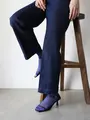 総メッシュショートソックス ブルー