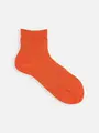 【最上級リネン】ベタショートソックス オレンジ
