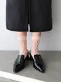 裏出しラメぼさぼさショートソックス ロゼ