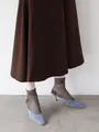 シアーグリッターラメショートソックス コゲチャ