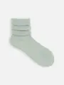 紡毛アンゴラ混フワフワショートソックス ミント