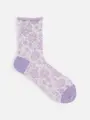 さらさらタッチフロートショートソックス ライラック