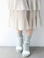 冷感ベタショートソックス ダルミント