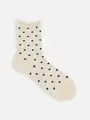 紡毛ドットショートソックス オフモク