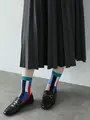 【PAPIER TIGREコラボ】COLONNESショートソックス エメラルドグリーン