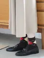 ウールアーガイルショートソックス コゲチャ