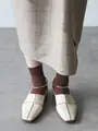 バンブーレーヨン無地ショートソックス コゲチャ