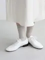 【定番】ソフトナイロンリブショートソックス パールグレー
