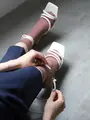 【定番】ソフトナイロンリブショートソックス ダルローズ