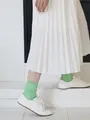 【定番】コットンブライトリブソックス ミント