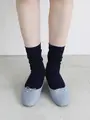 【定番】コットンブライトリブソックス コン