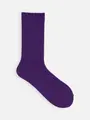 【オーガニックフィールド】2×1リブソックス バイオレット
