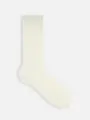 ハイゲージ梳毛ベタソックス オフホワイト