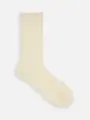 梳毛8×2リブソックス オフホワイト