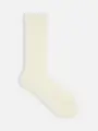 ウール薄手3×2リブソックス オフホワイト