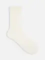 麻 1×1リブソックス サラシ