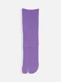 毛混 メッシュ柄足袋ソックス ラベンダー