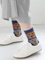 Dog Faceソックス ダークブルー