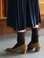 【毛混】シアーリブルーズスリークォーター コゲチャ