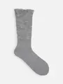 モヘアルーズハイカットソックス グレー