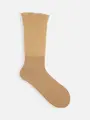 モヘアルーズハイカットソックス キャメル