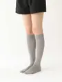綿シルケットハイソックス グレー